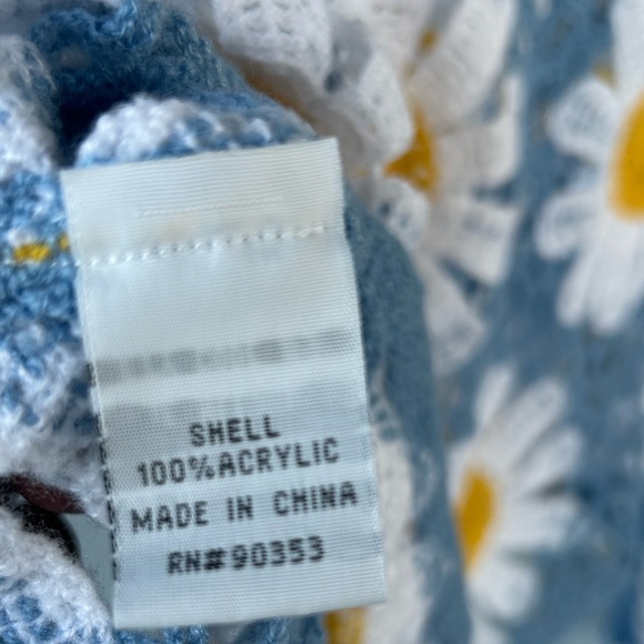 Rebellion Again Open Knit Crochet Festival Coachella Hippie Retro Style Top XL - Picture 4 of 4